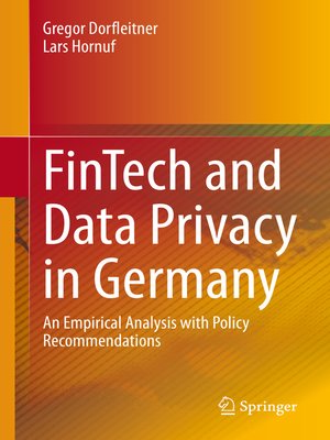 cover image of FinTech and Data Privacy in Germany